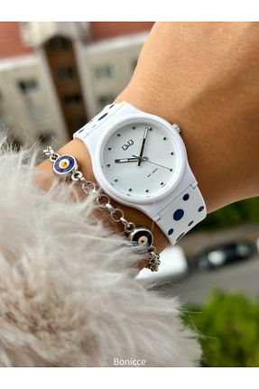 ساعت مچی سفید زنانه 31-34 میلی متر Q&Q - کد 867222241