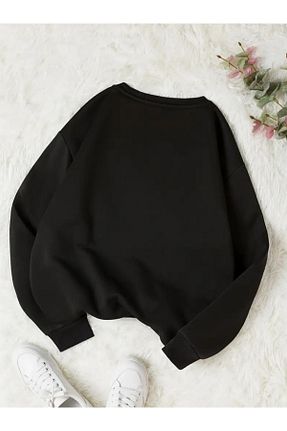 سوئیشرت مشکی زنانه چاپی pandy - کد 866689192