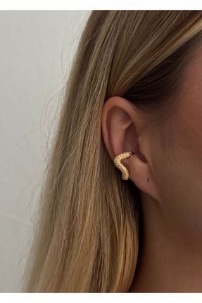 گوشواره جواهر طلائی روکش طلا KİLİGİSTANBUL - کد 866693532