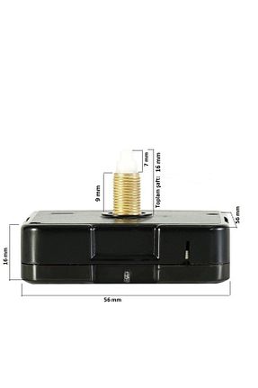 ساعت دیواری مشکی 55 x 55 EXİZTİCARET - کد 769064490
