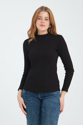بلوز مشکی زنانه ساده Avones - کد 879206607