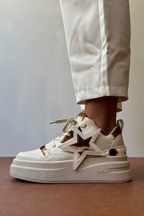 کفش اسنیکر سفید زنانه بند دار Mupa Shoes - کد 866695460