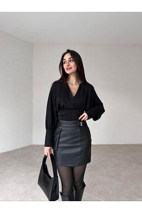 ست بالاتنه و پائین تنه مشکی زنانه اسلیم lolembutik - کد 866696239