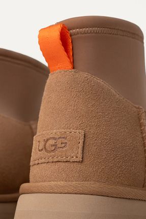 بوت / نیم بوت قهوه ای زنانه پاشنه نازک UGG - کد 857621218