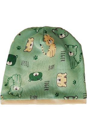کلاه پشمی سبز بچه گانه پنبه ای Baby Minik - کد 866714726
