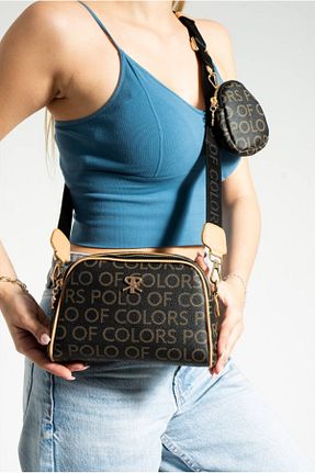 کیف دوشی مشکی زنانه چرم مصنوعی eflanmoda - کد 866716289