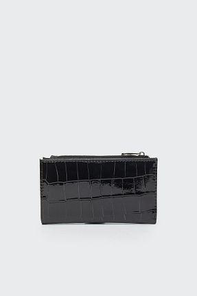 کیف پول مشکی زنانه ابعاد کوچک Stradivarius - کد 320205386