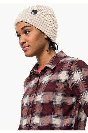 کلاه پشمی بژ زنانه Polar Jack Wolfskin - کد 866947568