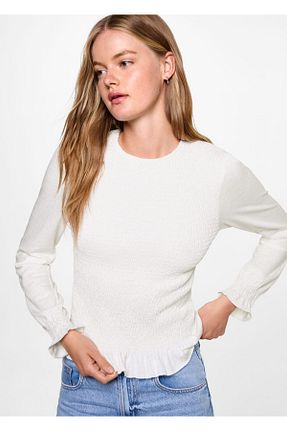 تیشرت سفید زنانه رگولار MANGO Teen - کد 860272616