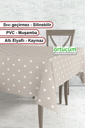 رومیزی بژ نایلون Örtücüm - کد 241791776