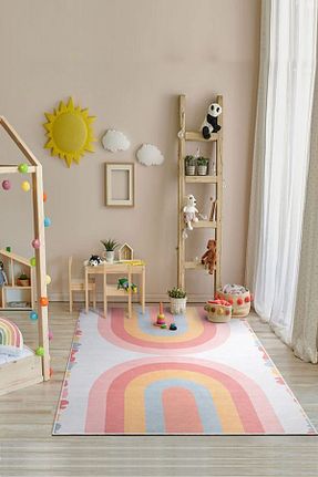 فرش بچه گانه رنگی پلی استر PINKIE HOME - کد 812883492