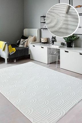 فرش بچه گانه سفید پلی استر PINKIE HOME - کد 809336410