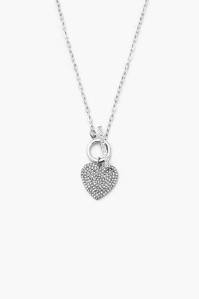گردنبند جواهر طوسی زنانه سنگ طبیعی Forever 21 - کد 866808071