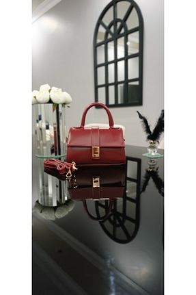 کیف دستی زرشکی زنانه ابعاد کوچک NahitaTyana - کد 866883590