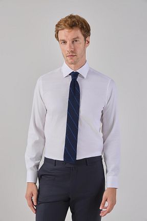پیراهن سفید مردانه یقه کلاسیک Paşahan - کد 866952199