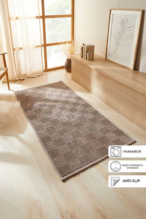 گلیم بژ پنبه ای Ocean Home Textile - کد 865016259