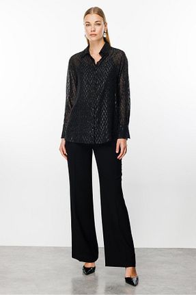 پیراهن مشکی زنانه رگولار Moda İlgi - کد 820070108