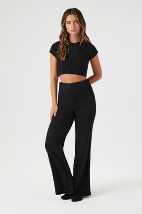پائین تنه راحتی مشکی زنانه پلی استر Forever 21 - کد 866974087