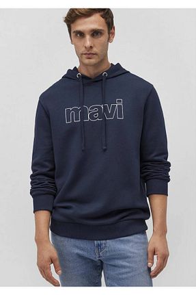سوئیشرت سرمه ای مردانه چاپی Mavi - کد 4406306