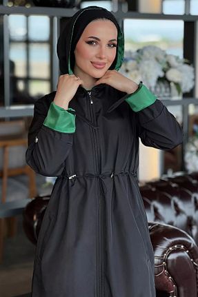 ترنچکت حجاب مشکی زنانه Julude - کد 866970594