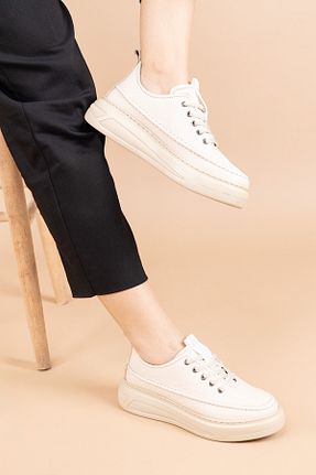 کفش کژوال بژ زنانه چرم خالص Getcho - کد 866970741