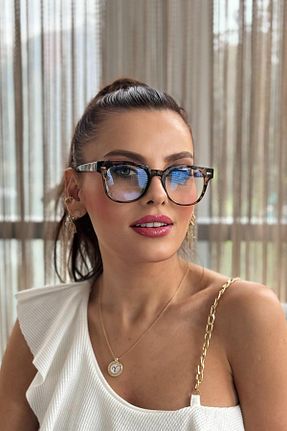 عینک محافظ نور آبی قهوه ای زنانه 50 By Harmony - کد 867397723