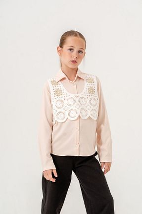 پیراهن بژ بچه گانه رگولار GİYİCEM - کد 867115943