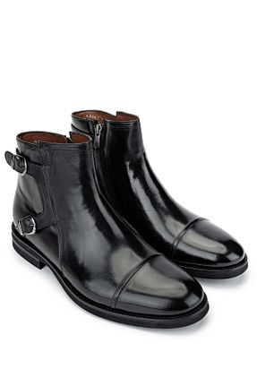 بوت / نیم بوت مشکی مردانه چرم خالص Tamer Tanca - کد 866982144