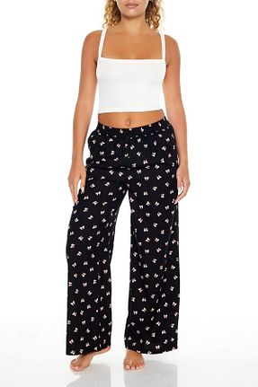 پائین تنه راحتی مشکی زنانه پنبه ای Forever 21 - کد 866978045