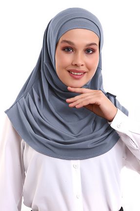 روسری طوسی پنبه پلی استر ihvanonline - کد 852510629