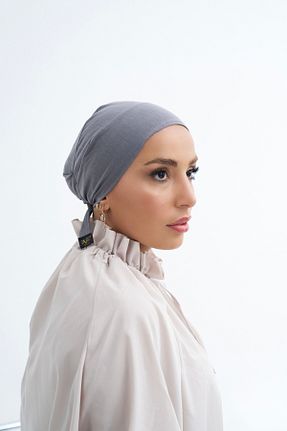 شال طوسی زنانه پنبه ای 19V69 ITALIA - کد 866996783