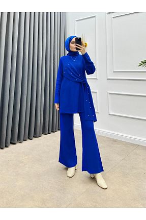 ست بالاتنه و پائین تنه سرمه ای زنانه تریکو bezenstore - کد 867005796