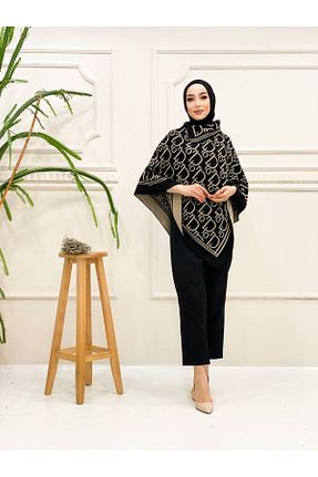 شال مشکی زنانه Abalı - کد 867005470