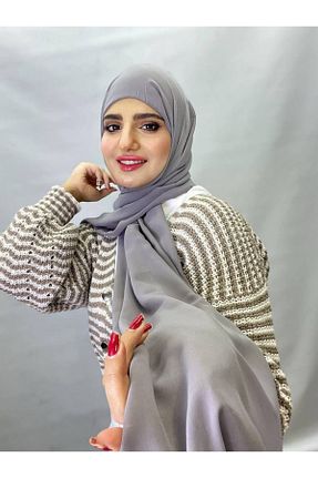 شال طوسی زنانه شیفون ALDAİR - کد 867018132