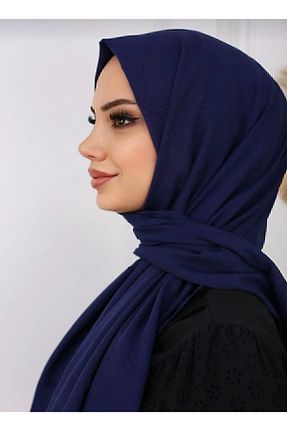 شال سرمه ای زنانه پنبه ای Trablus - کد 867028897