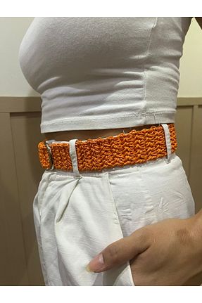 کمربند نارنجی زنانه پارچه ای Rüya Dizayn - کد 867032812