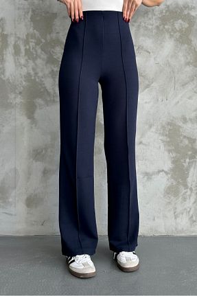 شلوار سرمه ای زنانه پنبه - پلی استر - الاستین macharel jeans - کد 797835831