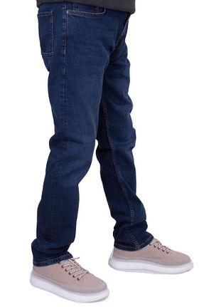 شلوار سرمه ای مردانه پنبه - الاستین Twister Jeans - کد 828484253