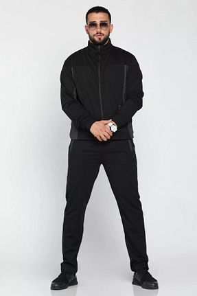 ست گرمکن مشکی مردانه پنبه ای MİSHAR İTALİA - کد 867049341