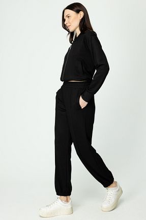 شلوار مشکی زنانه پارچه ON - کد 867044193