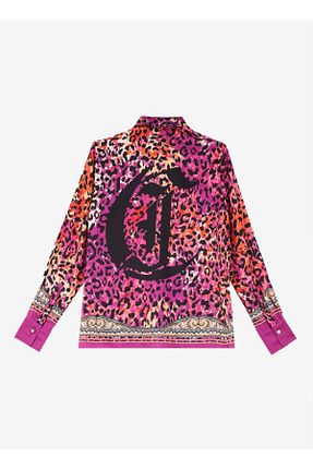 پیراهن صورتی زنانه رگولار Just Cavalli - کد 867076294