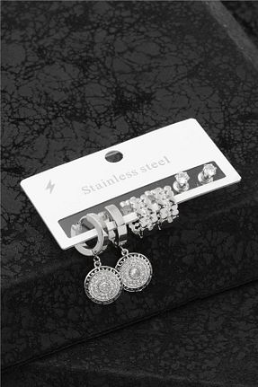 گوشواره استیل (فولاد) زنانه استیل ضد زنگ begüm jewelery - کد 867064217