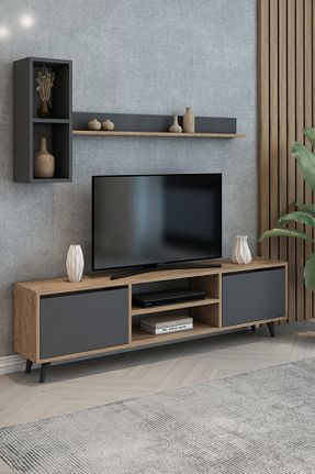 میز و پایه تلویزیون قهوه ای Suntalam SENSA MODÜLER MOBİLYA - کد 857622877