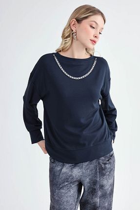 بلوز طوسی زنانه ساده Vitrin - کد 867075378
