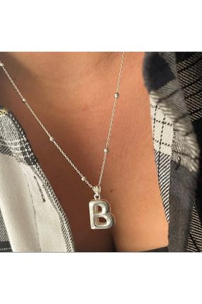 گردنبند نقره سفید زنانه 925 عیار simurg jewellery - کد 867078076