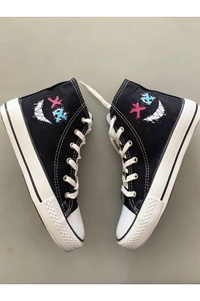 کفش اسنیکر مشکی زنانه بند دار STARYOU STORE - کد 867303855