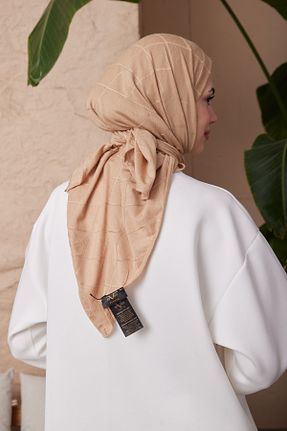 روسری قهوه ای 100 x 100 19V69 ITALIA - کد 867082610