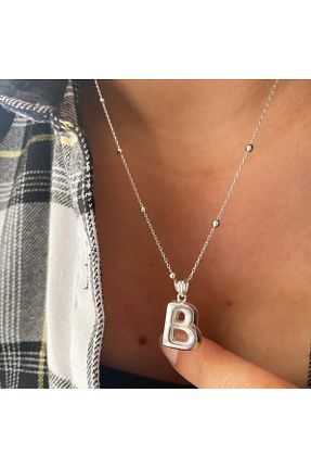 گردنبند نقره سفید زنانه 925 عیار simurg jewellery - کد 867078076