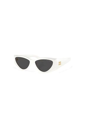 عینک آفتابی سفید زنانه Cat Eye Miu Miu - کد 867099447