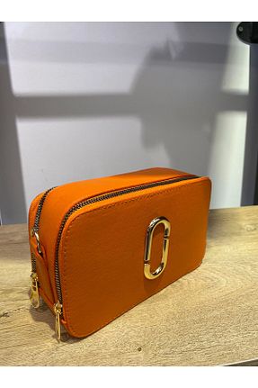 کیف دوشی نارنجی زنانه چرم مصنوعی senora merve bags - کد 867353009